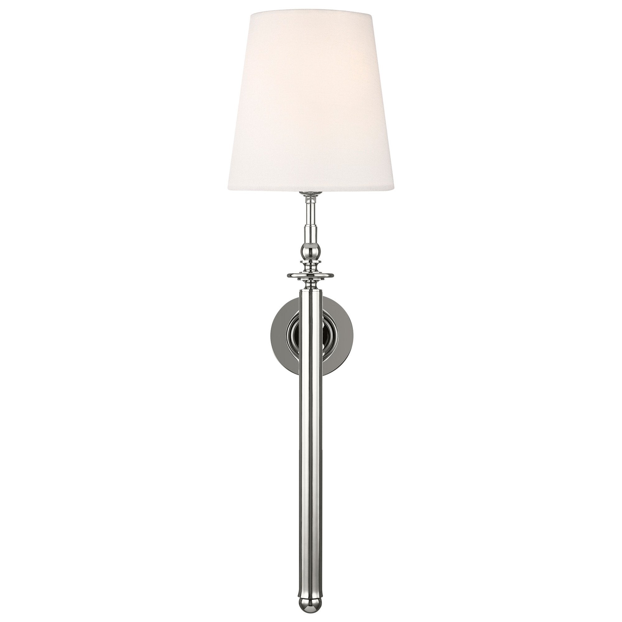 Capri Torch Wall Sconce - Polished Nickel Finish