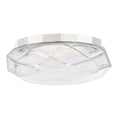 Load image into Gallery viewer, Carat LED Flush Mount - Polished Nickel Finish
