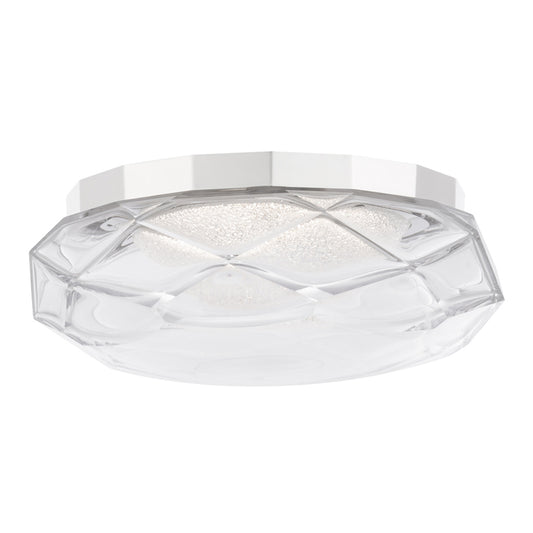 Carat LED Flush Mount - Polished Nickel Finish