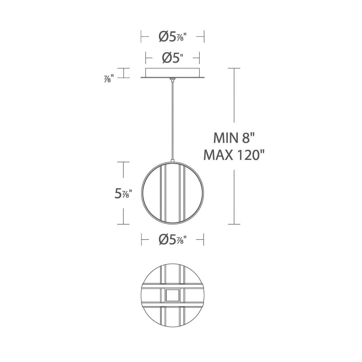 Carillion Mini Pendant - Diagram