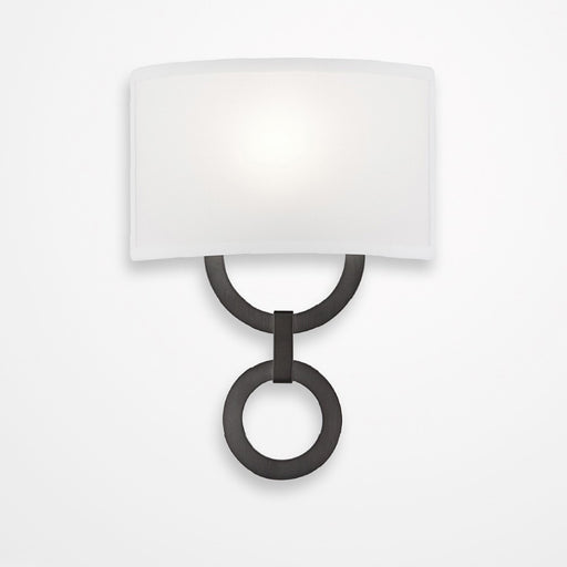 Carlyle Round Link Linen Wall Sconce