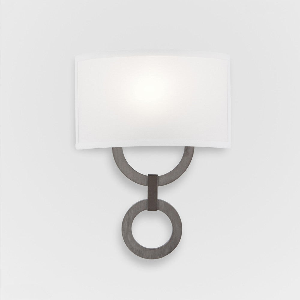 Carlyle Round Link Linen Wall Sconce