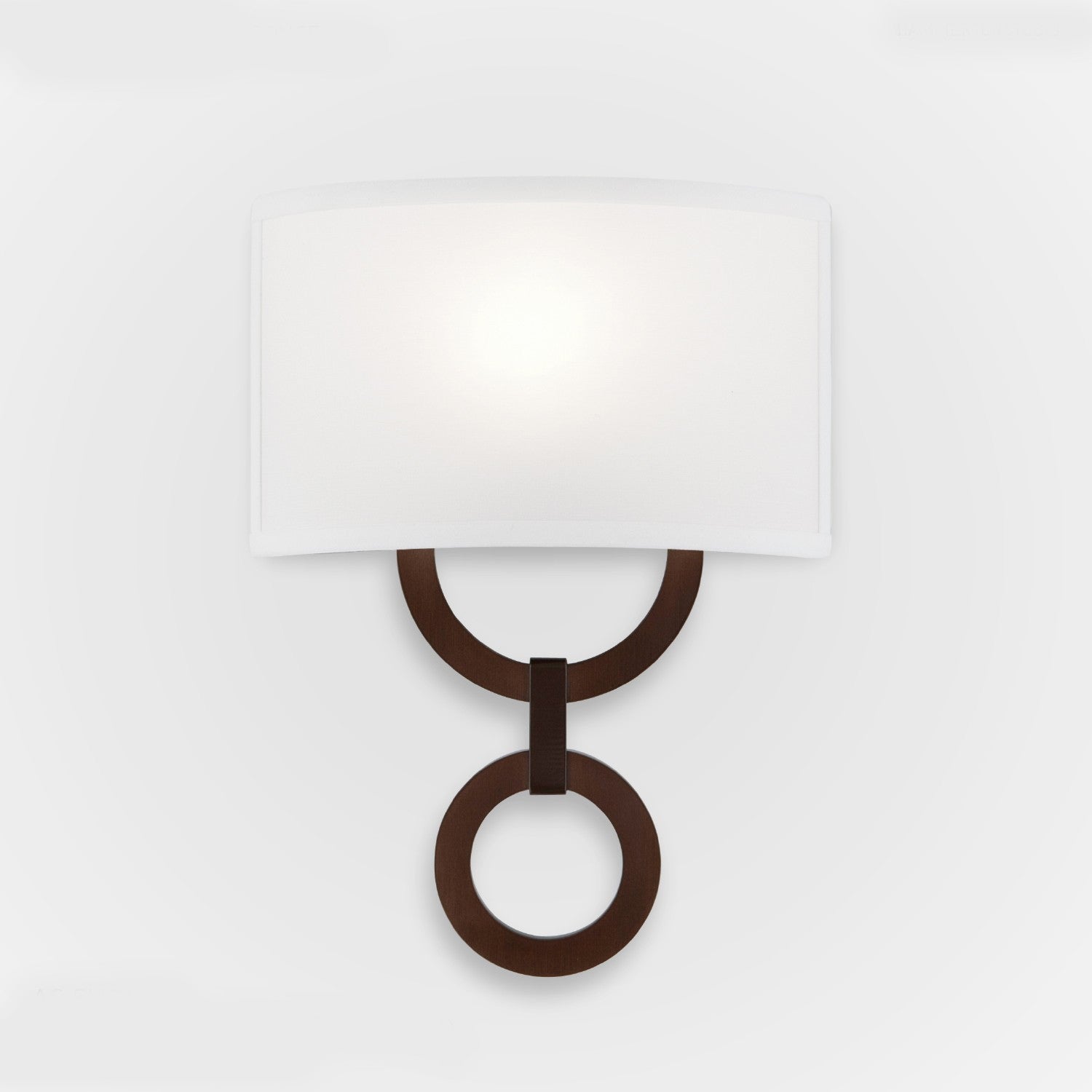 Carlyle Round Link Linen Wall Sconce