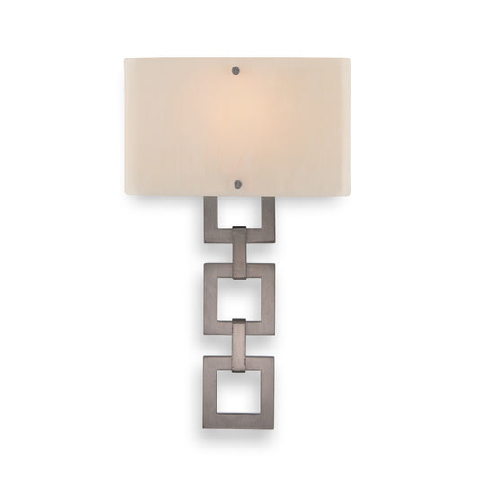 Carlyle Square Link Glass Wall Sconce