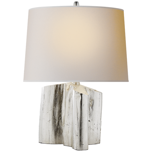 Carmel Table Lamp - Burnished Silver Leaf