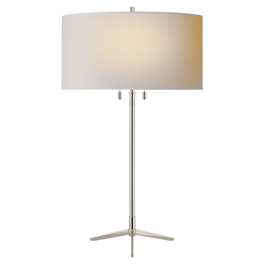 Caron Table Lamp - Polished Nickel