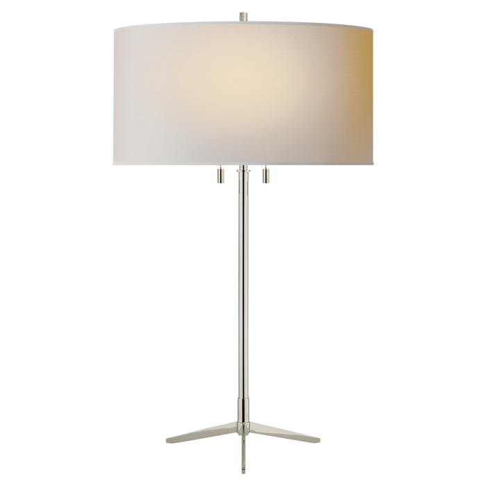 Caron Table Lamp - Polished Nickel