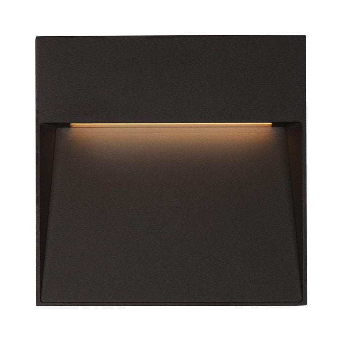 Casa Small Square LED Outdoor Wall Sconce - Black Finish