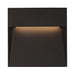 Casa Small Square LED Outdoor Wall Sconce - Black Finish