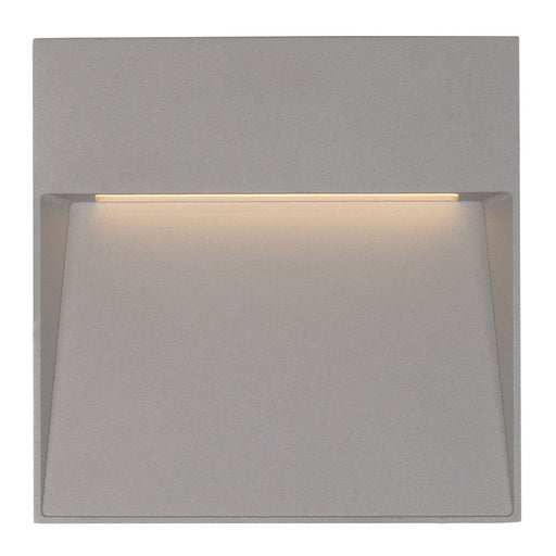 Casa Large Square LED Outdoor Wall Sconce - Gray Finish