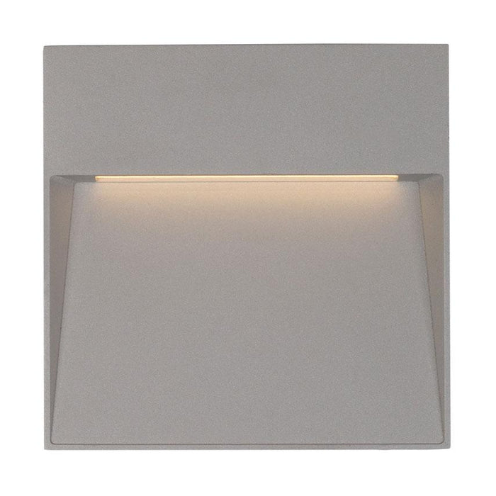 Casa Small Square LED Outdoor Wall Sconce - Gray Finish