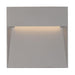 Casa Small Square LED Outdoor Wall Sconce - Gray Finish