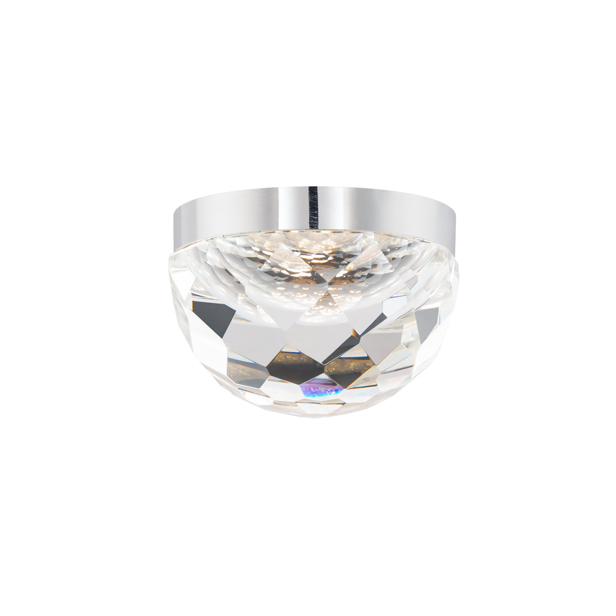 Cascade LED Flush Mount - Polished Nickel Finish