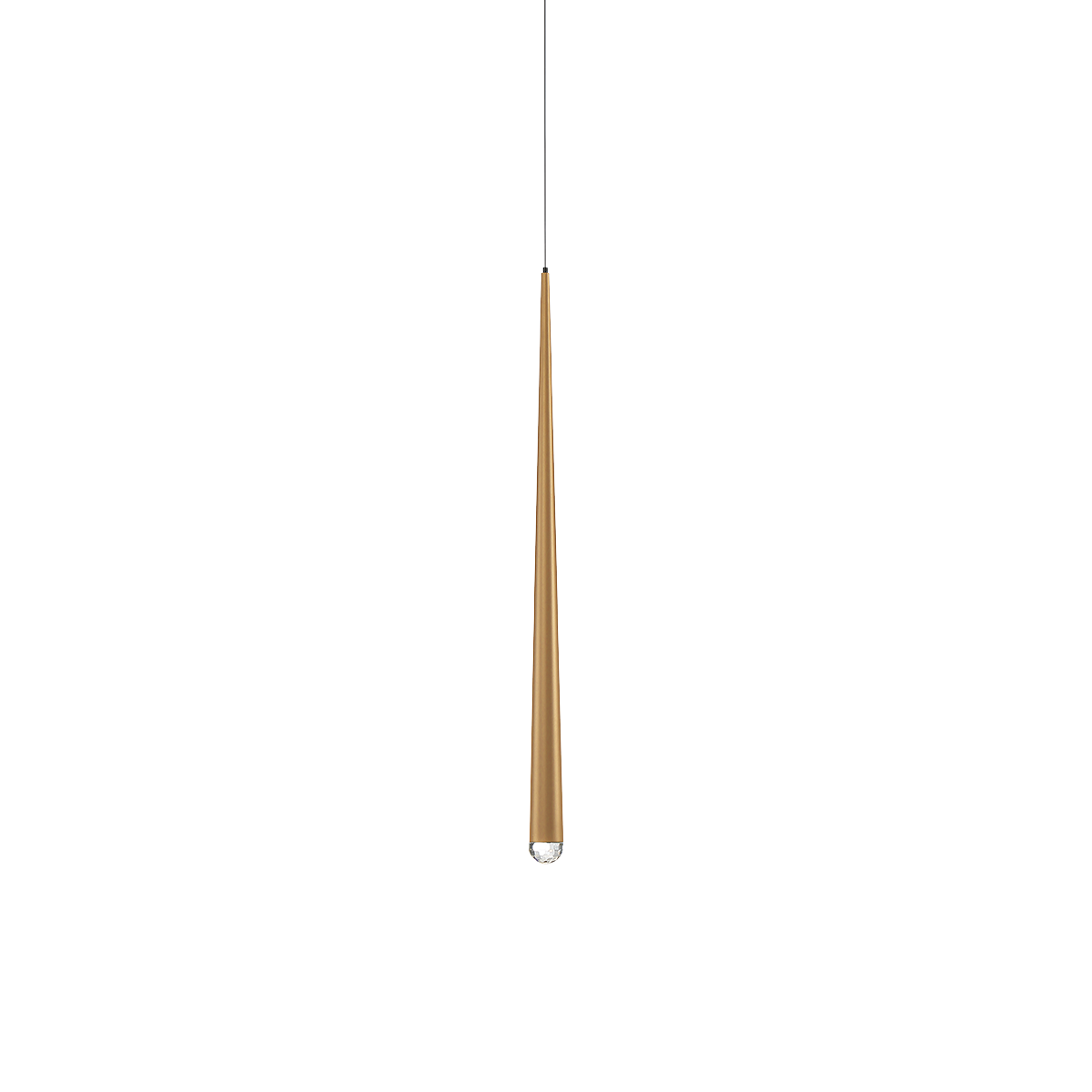 Cascade 28" LED Pendant Light - Aged Brass Finish