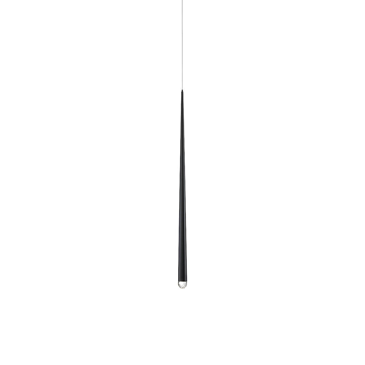 Cascade 28" LED Pendant Light - Black Finish
