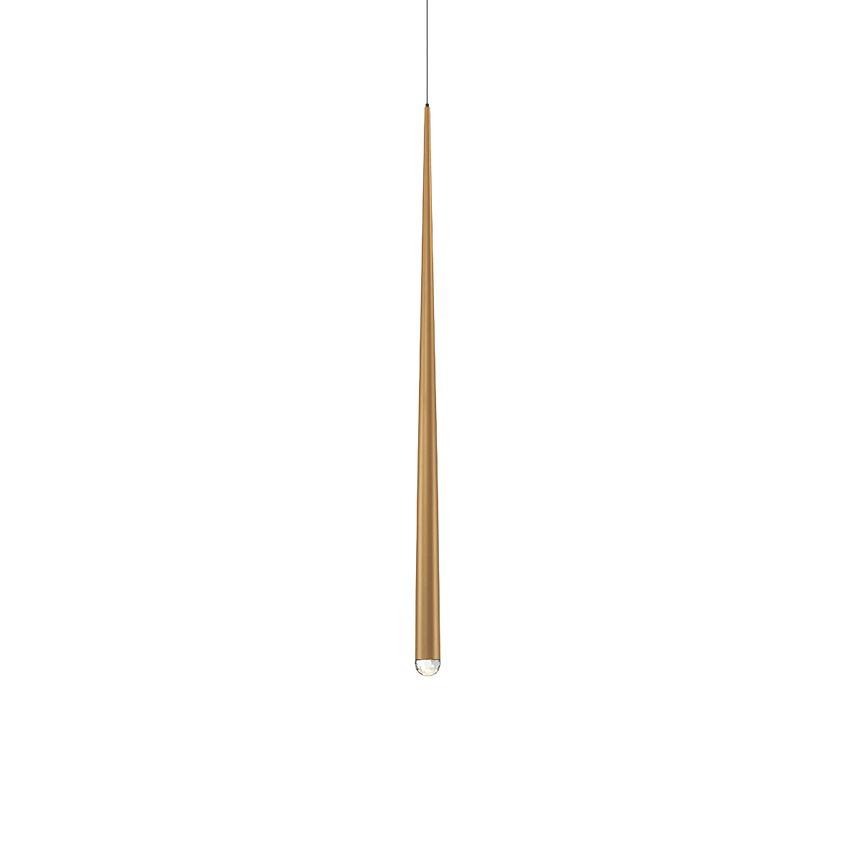Cascade 37" LED Pendant Light - Aged Brass Finish