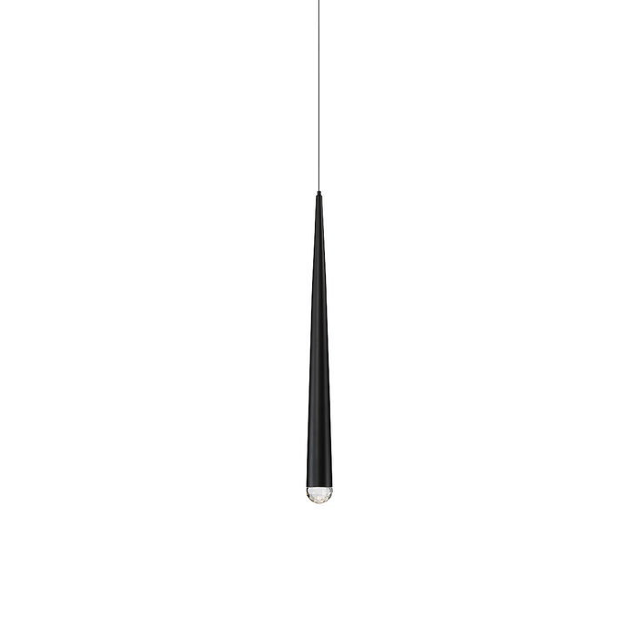 Cascade 19" LED Pendant Light - Black Finish