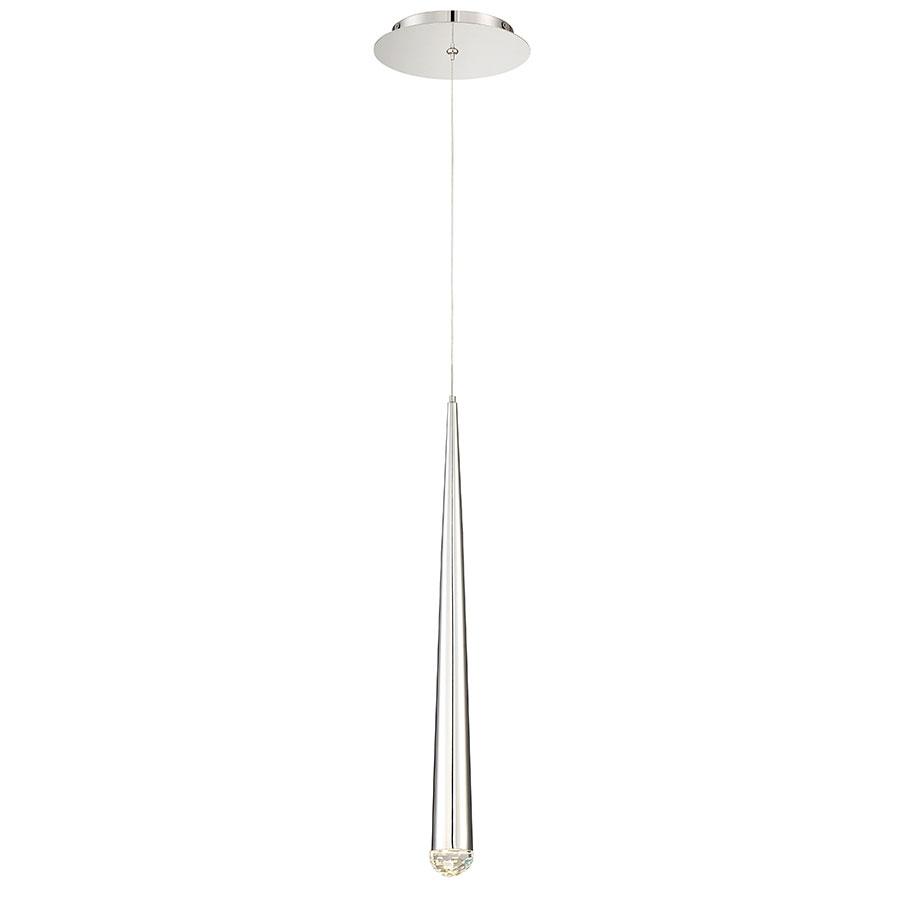 Cascade 19" LED Pendant Light - Polished Nickel Finish