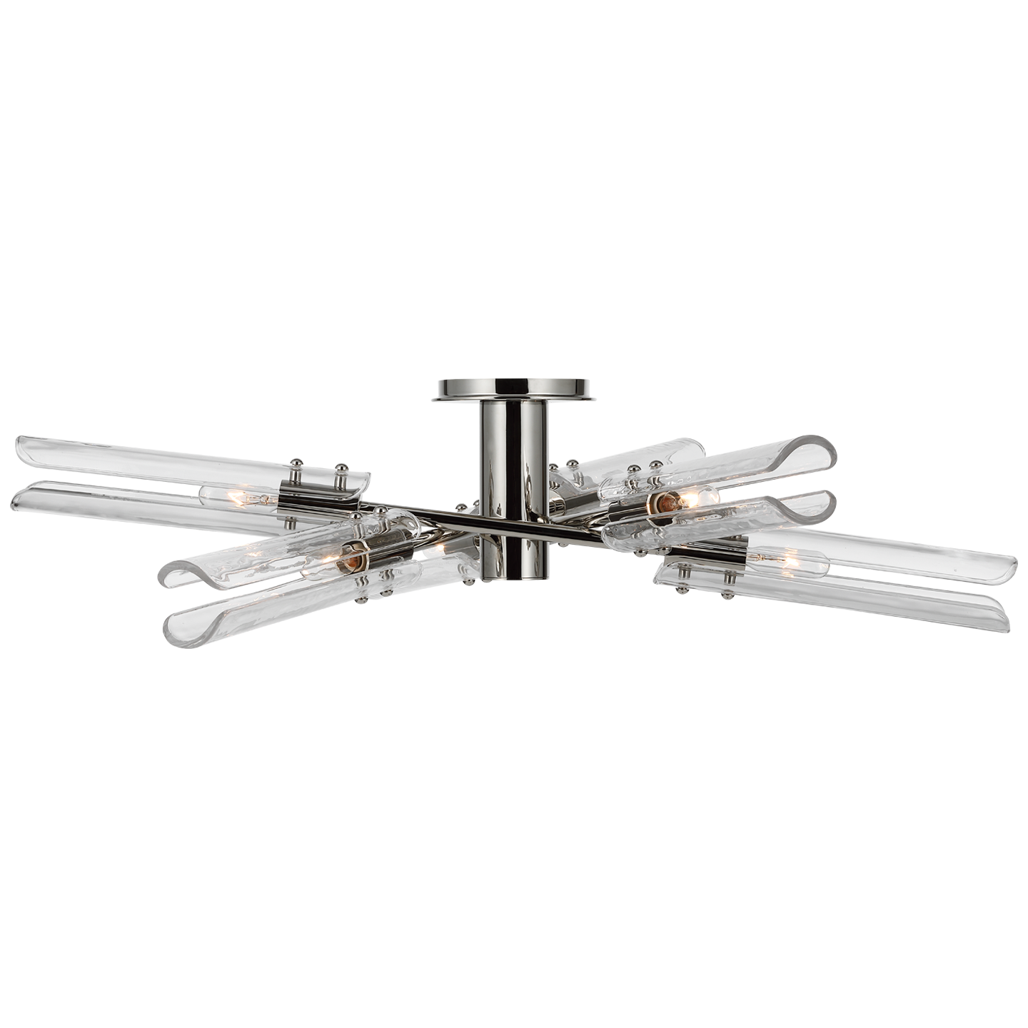 Casoria XL Radial Flush Mount - Polished Nickel Finish