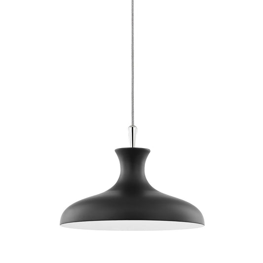 Cassidy Small Pendant - Black/Polished Nickel Finish