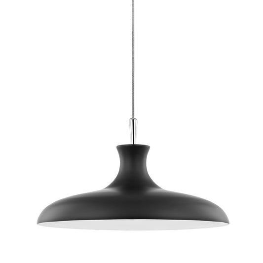 Cassidy Large Pendant - Black/Polished Nickel Finish