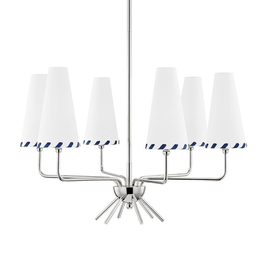 Cassie Chandelier - Polished Nickel Finish