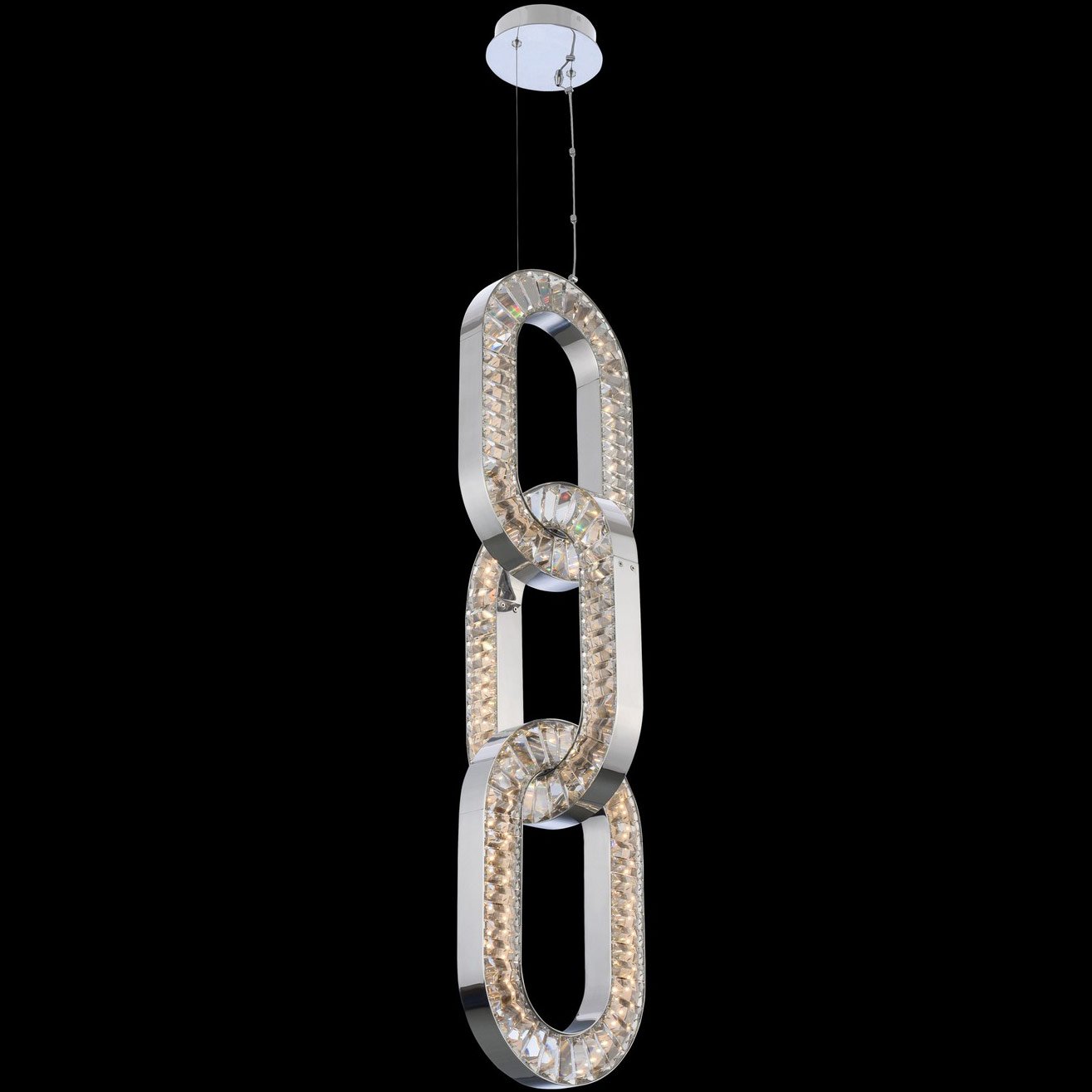 Catena 60" Long Pendant - Polished Chrome