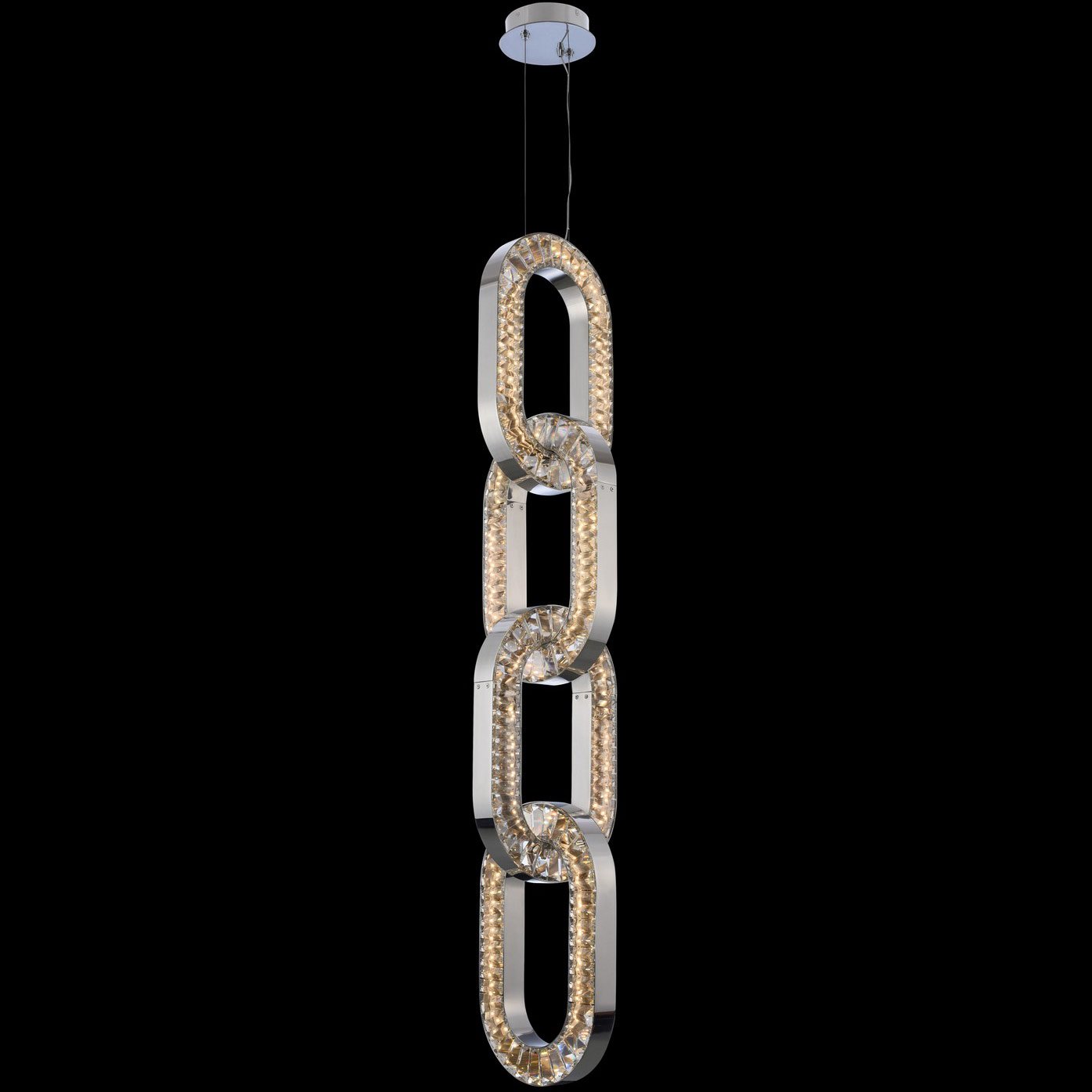 Catena 74" Long Pendant - Polished Chrome