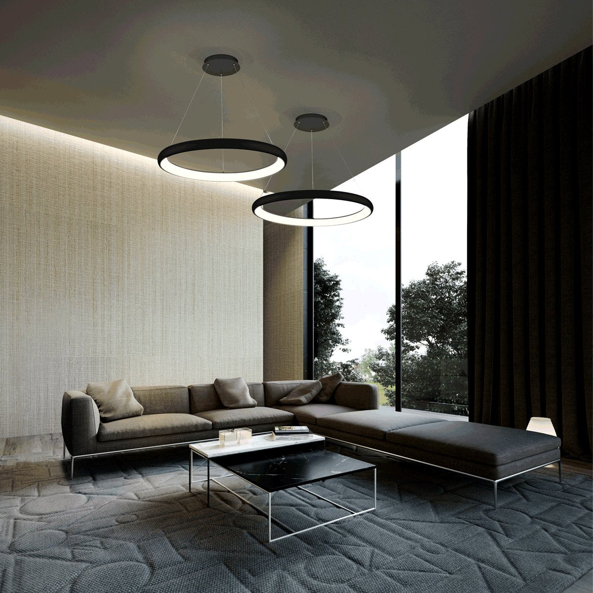 Cerchio LED Chandelier - Display