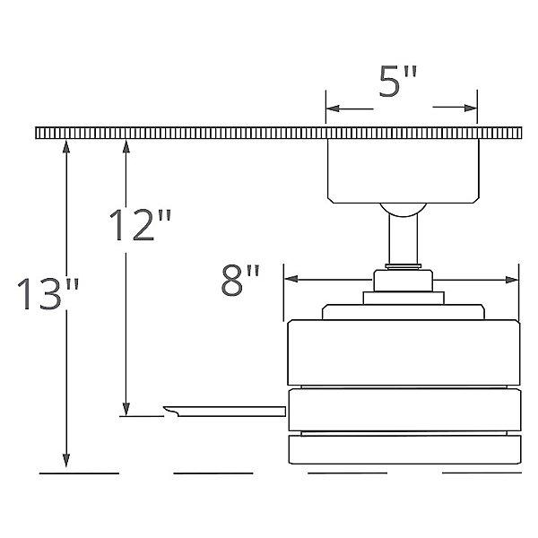 Cervantes Smart Ceiling Fan - Diagram