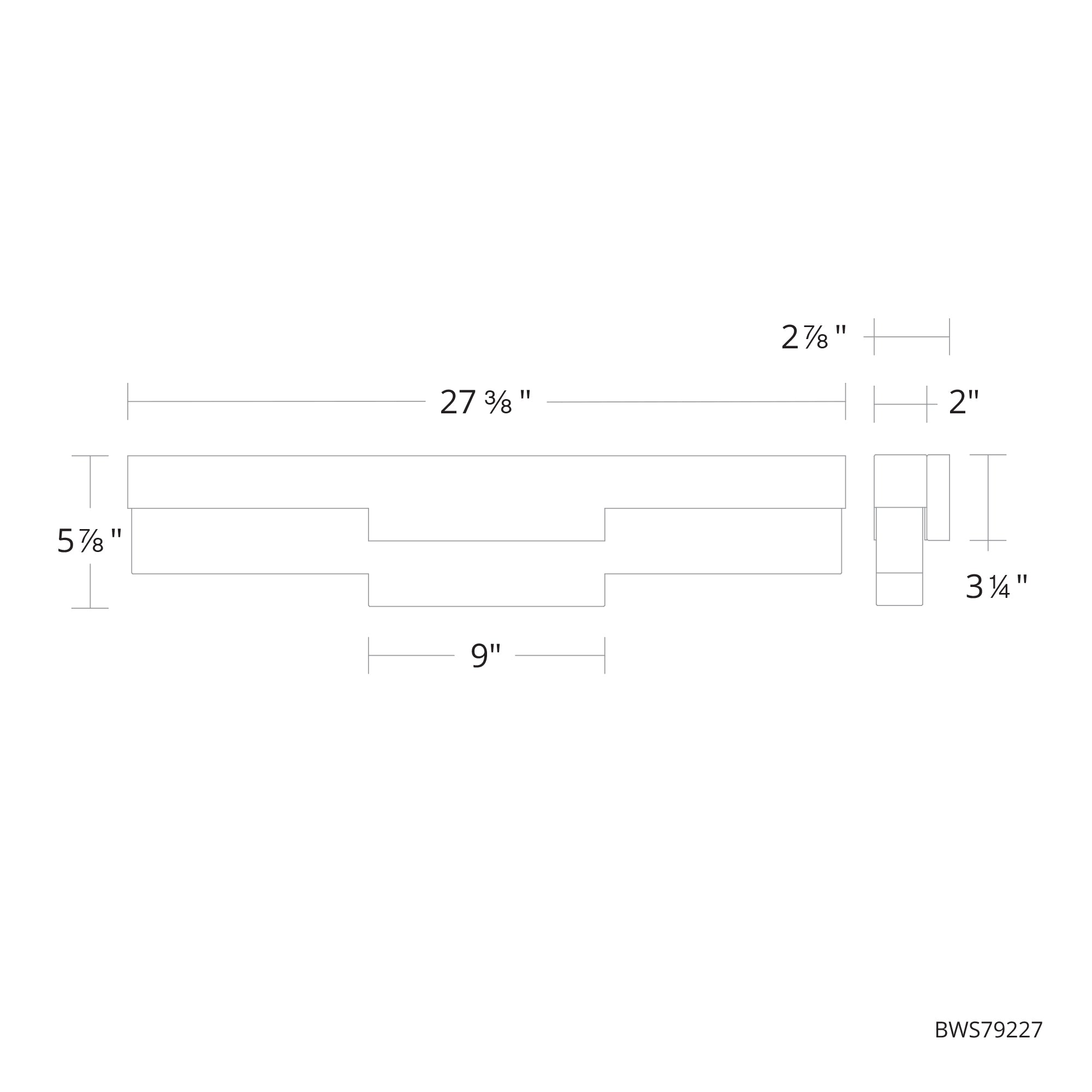 Chandler LED Vanity Light - Diagram