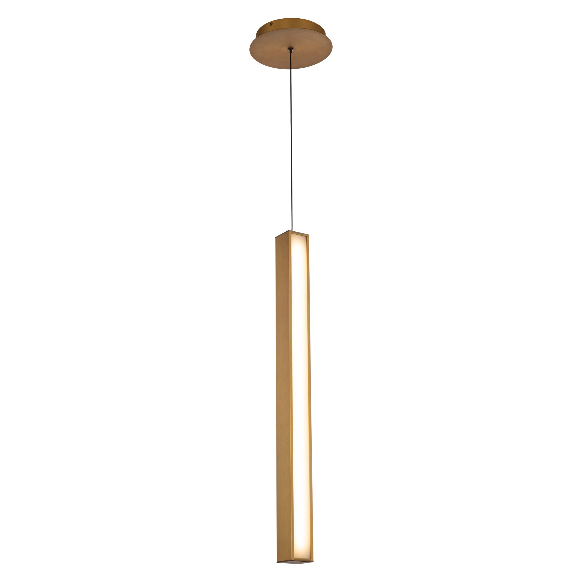 Chaos 26" LED Mini Pendant - Aged Brass Finish