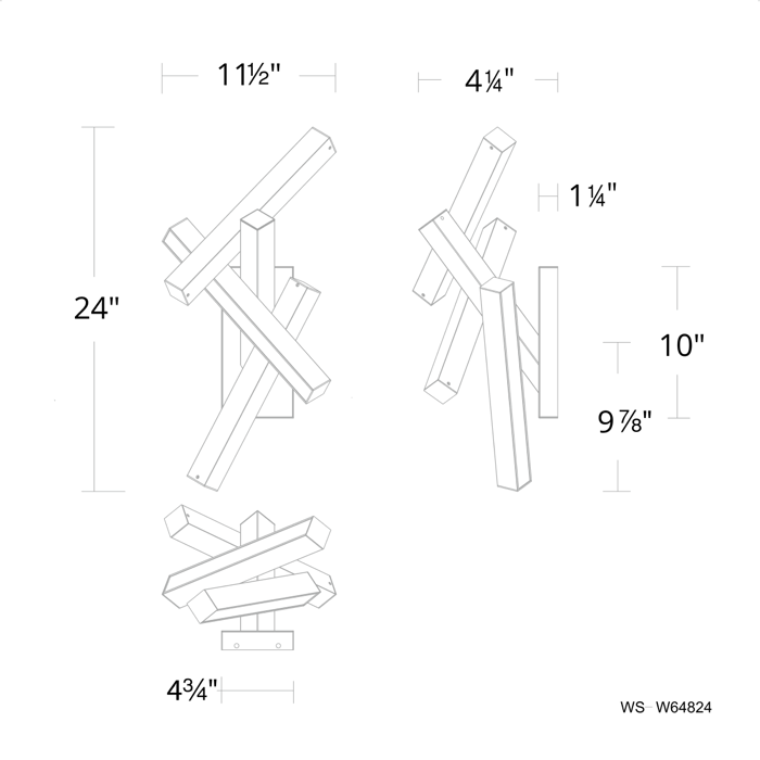 Chaos LED Outdoor Wall Sconce