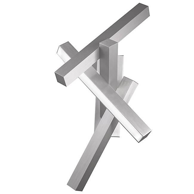 Chaos LED Wall Sconce - Brushed Aluminum Finish