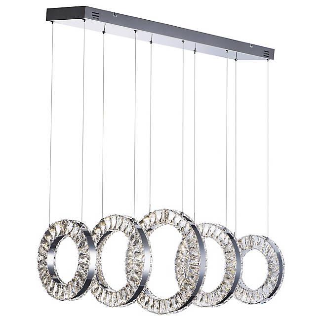 Charm Large LED Linear Suspension - Polished Chrome