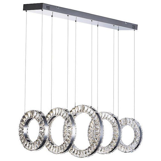 Charm Large LED Linear Suspension - Polished Chrome