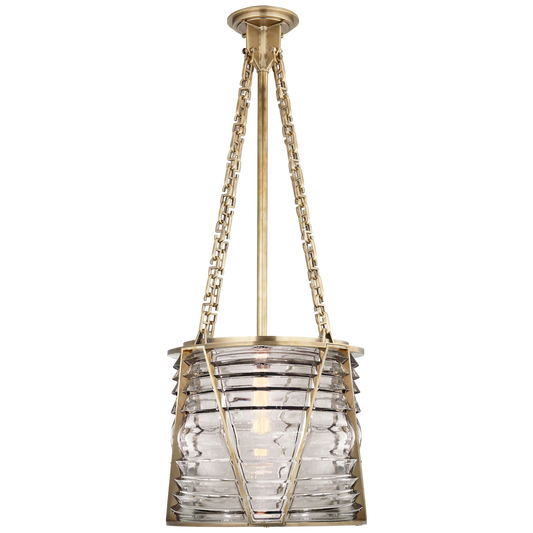 Chatham Large Lantern - Natural Brass Finish