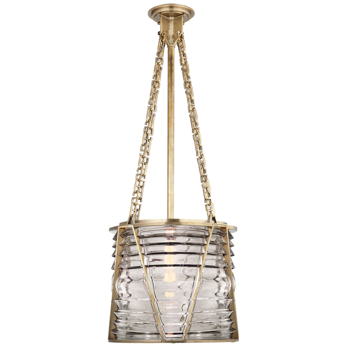 Chatham Large Lantern - Natural Brass Finish