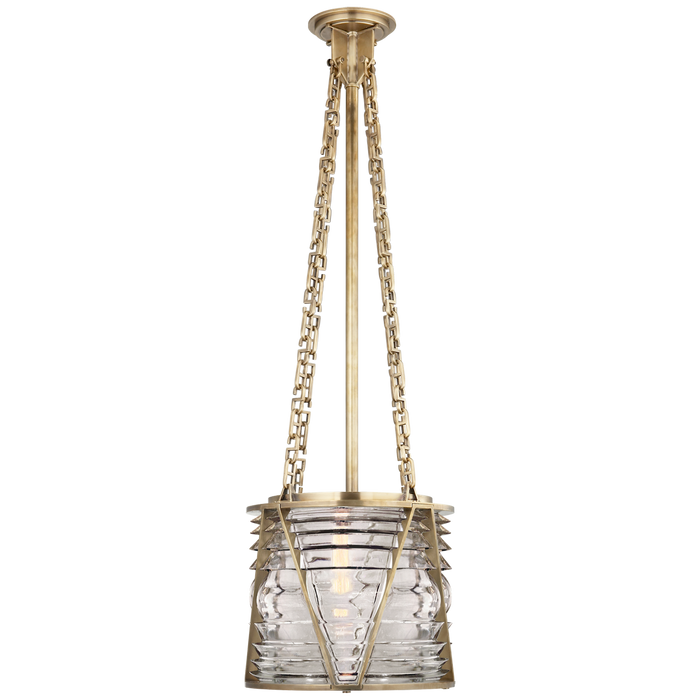 Chatham Small Lantern - Natural Brass Finish