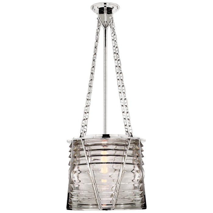 Chatham Large Lantern - Polished Nickel Finish