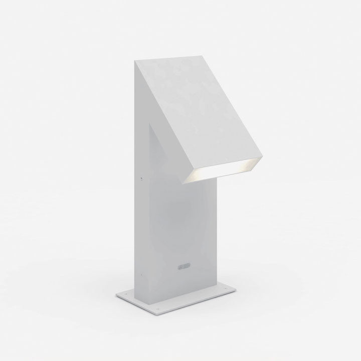 Chilone Small Outdoor Floor Light - White Finish