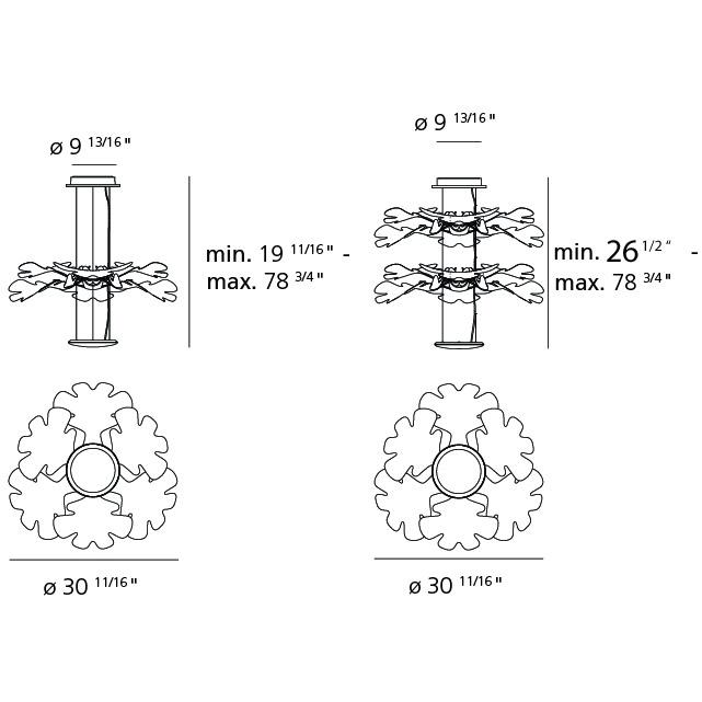 Chlorophilia LED Suspension - Diagram