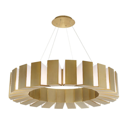 Chronos 50" Chandelier - Aged Brass Finish