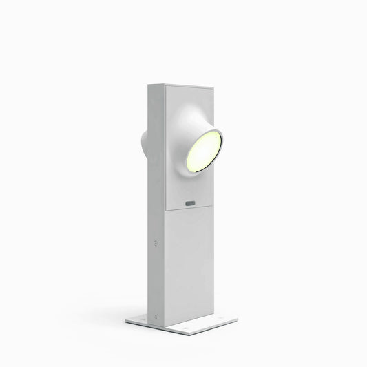 Ciclope Small Double Outdoor Floor Light - White Finish