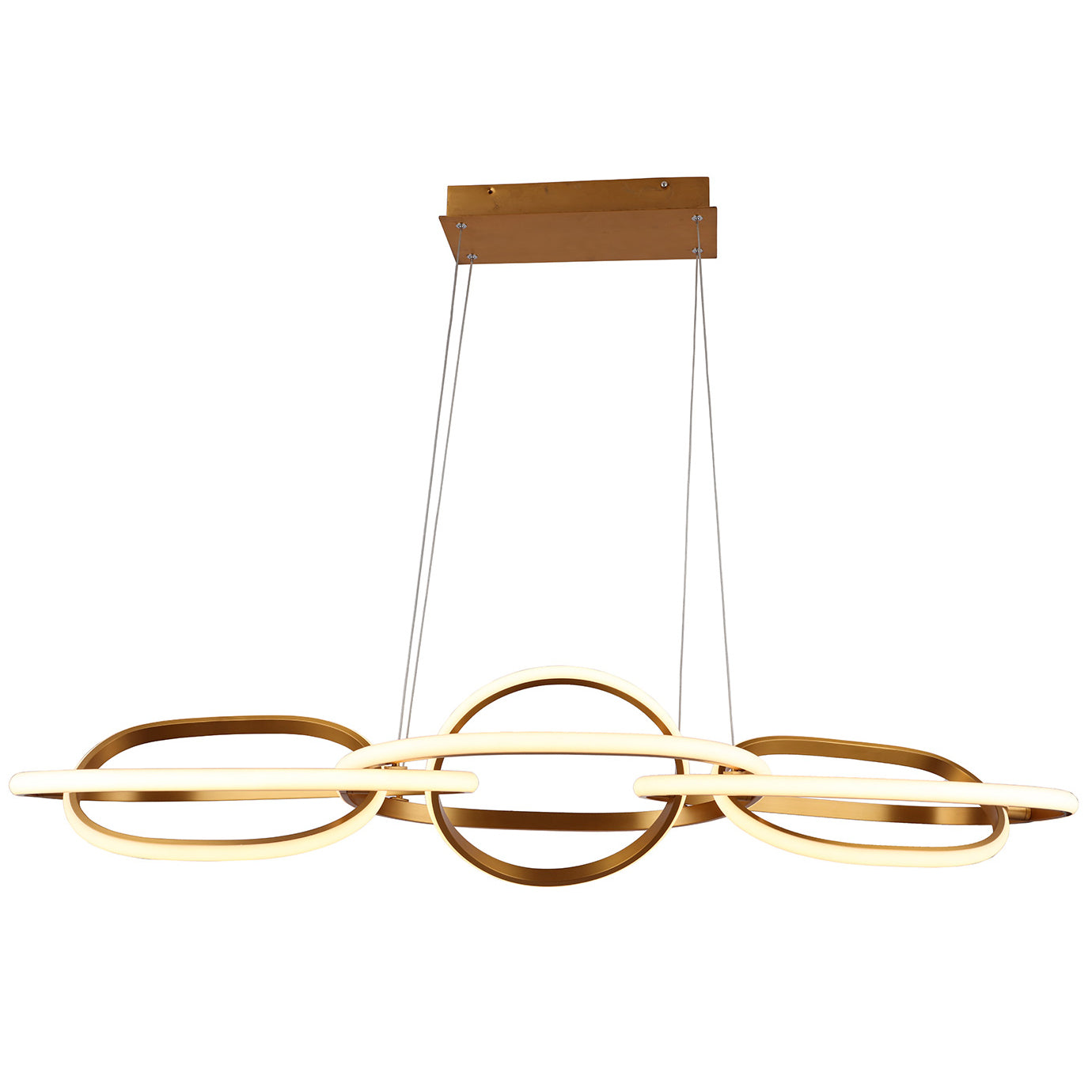 Circa Linear Pendant - Brushed Gold Finish