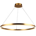 Load image into Gallery viewer, Circa 31" Ring Pendant - Brushed Gold Finish
