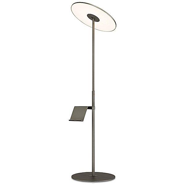 Circa Floor Lamp with Pedestal Table - Graphite