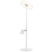 Circa Floor Lamp with Pedestal Table - White