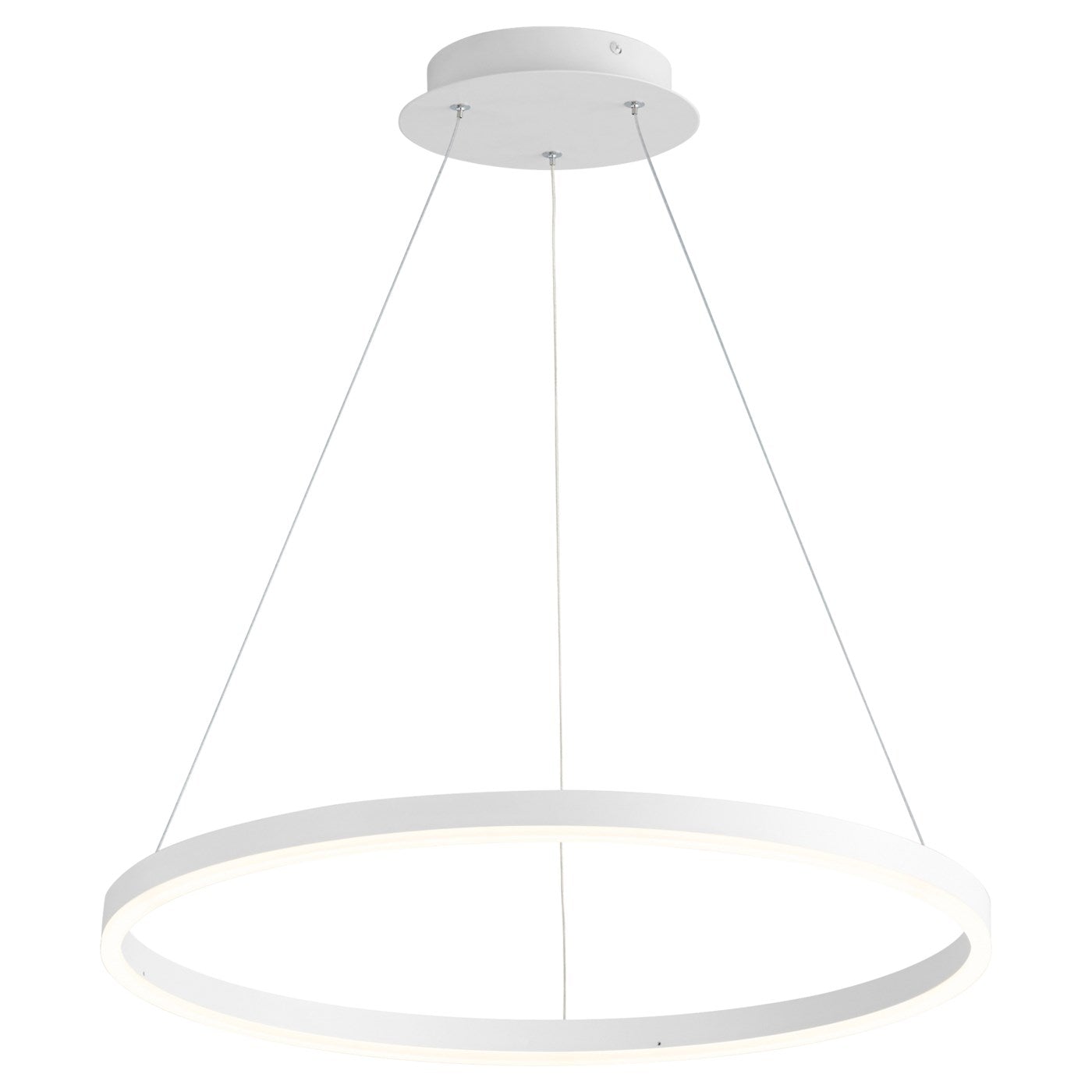 Circulo 24" Pendant - White Finish