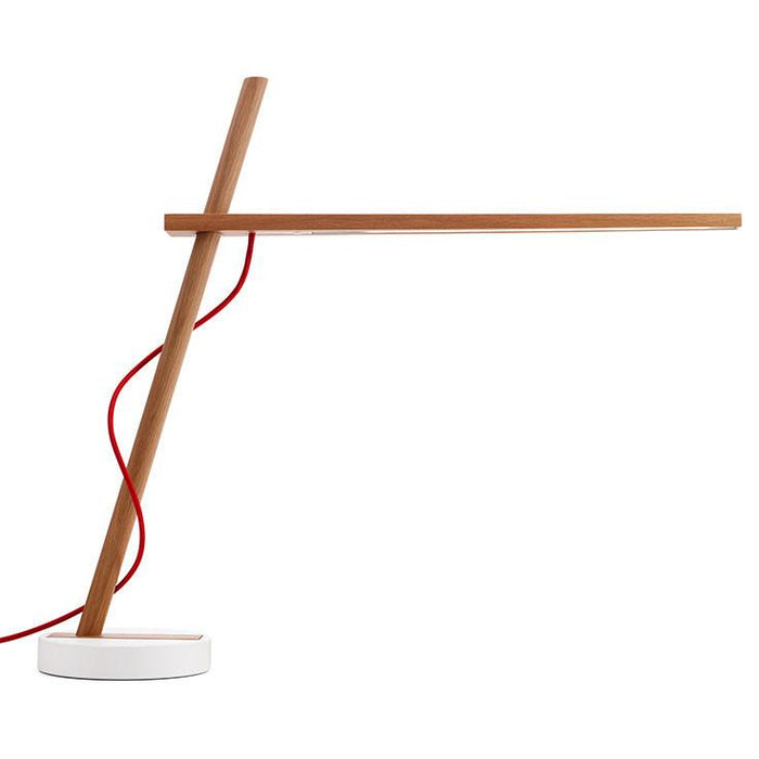 Clamp Table Lamp - White Oak